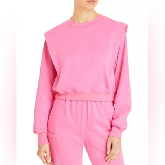 LINI Tops - NWT [LINI] Gabby Long-Sleeve Crew Neck Pink Athletic Sweatshirt Top Women’s Sz S